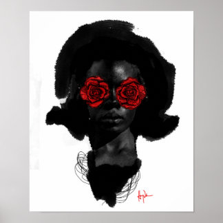 Poster "Pour les filles de couleur Rose"