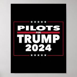 Poster Pour les pilotes républicains du président Trump 2