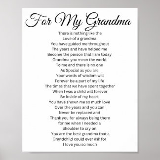Poster Pour ma grand-mère