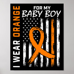 Poster Pour Mon Fils Bébé Garçon Leucémie Sensibilisation