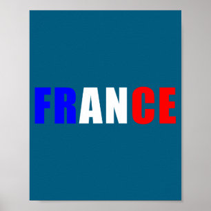 Poster Pour tenue drapeau français Jersey français
