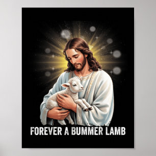 Poster Pour toujours un agneau décevant, agneau Jésus art