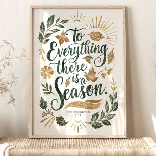 Poster Pour tout il y a une saison : Ecclésiaste 3:11