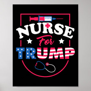 Poster Pour Trump - Soutien des infirmières républicaines