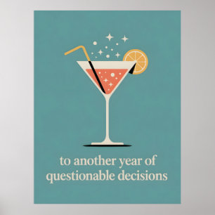 Poster Pour une autre année de décisions douteuses Design