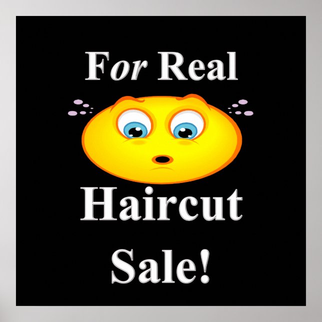 Poster Pour Vendre Vente De Cheveux Réel Matte (Devant)