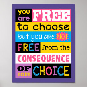 Poster Pourpre inspiré de motivation de rose de citation