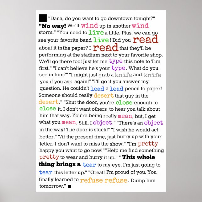 Poster Pourquoi l'anglais est si difficile à apprendre (Devant)