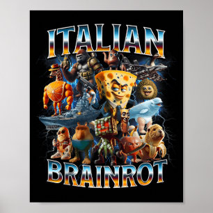 Poster Pourriture du cerveau italien Pourriture du cervea