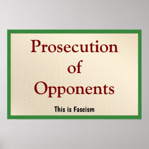 Poster Poursuite des opposants