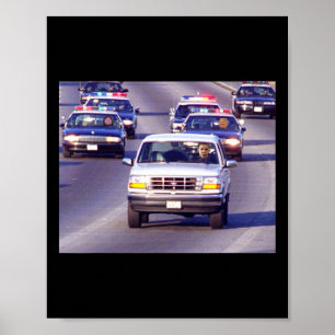 Poster Poursuite en voiture de police de Trump et Vance g