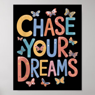 Poster Poursuivez vos rêves, Cot Motivationnel Inspiratio