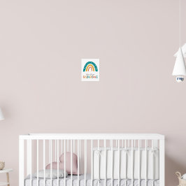 Poster Poursuivons les arcs à pluie Nursery Wall Art