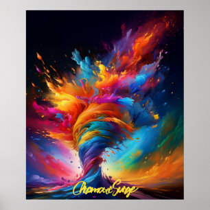 Poster "Poussée chromatique"