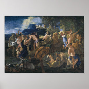 Poster Poussin - Bacchanal