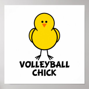 Poster Poussin de volleyball