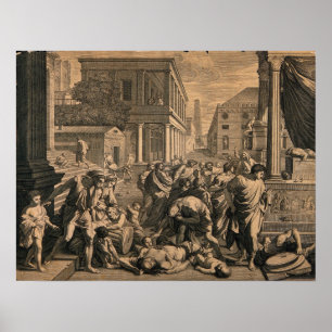 Poster Poussin - La Peste Des Philistins À Ashdod