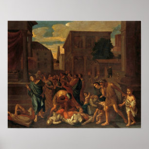 Poster Poussin - La Peste Des Philistins À Ashdod