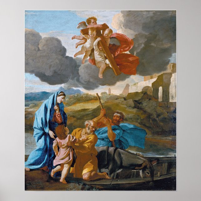 Poster Poussin - Le Retour De La Sainte Famille D'Egypte (Devant)