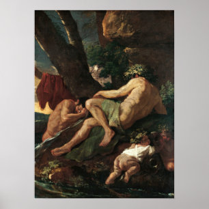 Poster Poussin - Midas se lavant à la source du Pact…