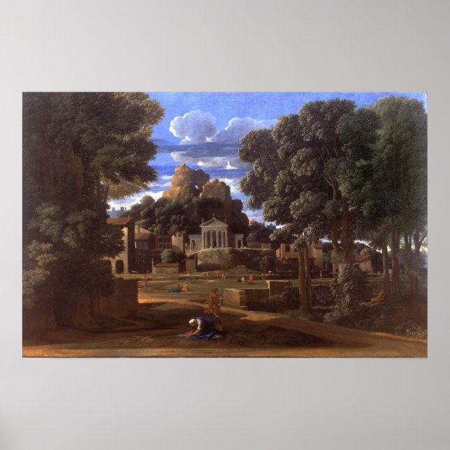 Poster Poussin - Paysage Avec Les Cendres De Phocion (Devant)