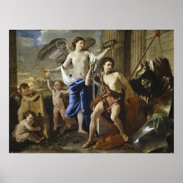 Poster Poussin - Triomphe De David (Devant)