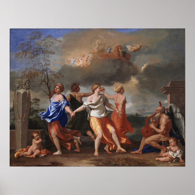 Poster Poussin - Une Danse À La Musique Du Temps (Devant)