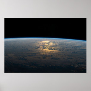 Poster Poutres Sunglint Au Large D'Un Pacifique Sud En Pa
