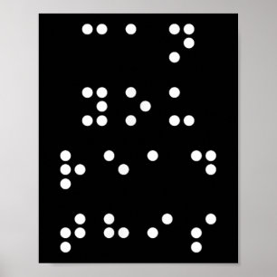 Poster Pouvez-Vous Lire Ce Braille Aveugle Lire Écrire En