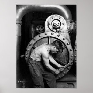 Poster Power House Mechanic 1920 - Lewis Hine