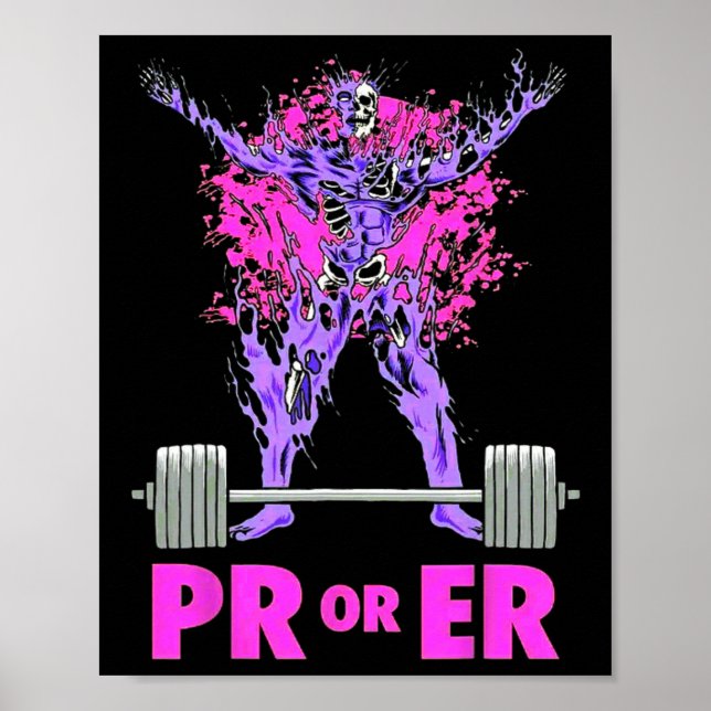 Poster Pr Ou Er Poids Bodybuilding Fitness Gym Wo (Devant)