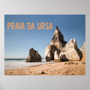 Poster Praia da Ursa plage au Portugal cadeau