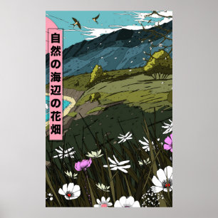 Poster Prairie côtière de la nature