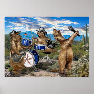 Poster Prairie Dogs Band