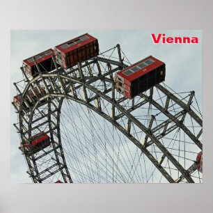 Poster Prater Ferris wheel, Vienne, Autriche