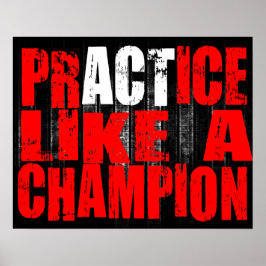 Poster Pratiquer comme un champion MIXED MARTIAL ART d'af