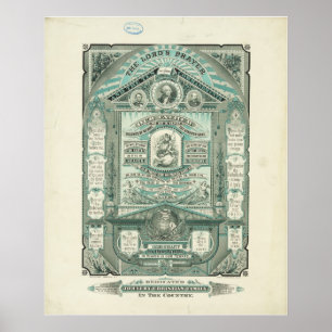 Poster Prayer et Dix commandements du seigneur