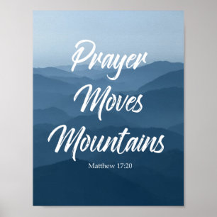 POSTER PRAYER MOVES MONTAGNE MUR ART