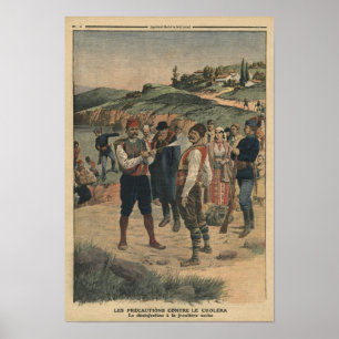 Poster Précautions prises pour prévenir le choléra