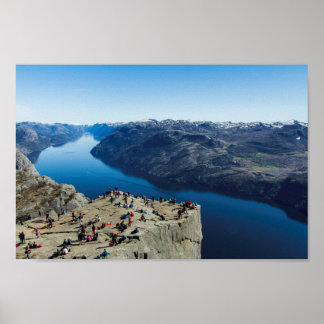 Poster Preikestolen (Roche de la Pulpit) Norvège