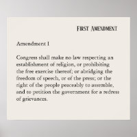 Premier amendement Constitution Liberté d'expressi