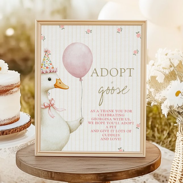 Poster Premier anniversaire Adoptez une oie  (Créateur téléchargé)