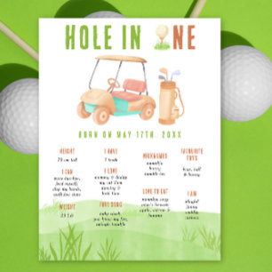 Poster Premier anniversaire de golf Milestone Anniversair