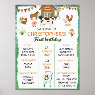 Poster Premier anniversaire de la ferme