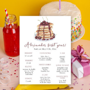 Poster Premier anniversaire de Pancakes étape importante 