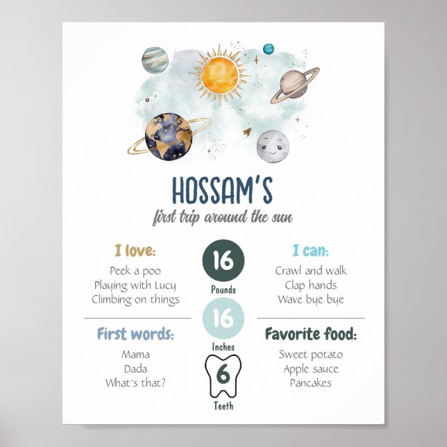 Poster Premier anniversaire Jalons Espace extra-atmosphér (Devant)