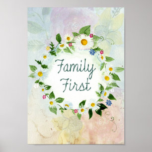 Poster Premier cercle familial de marguerites