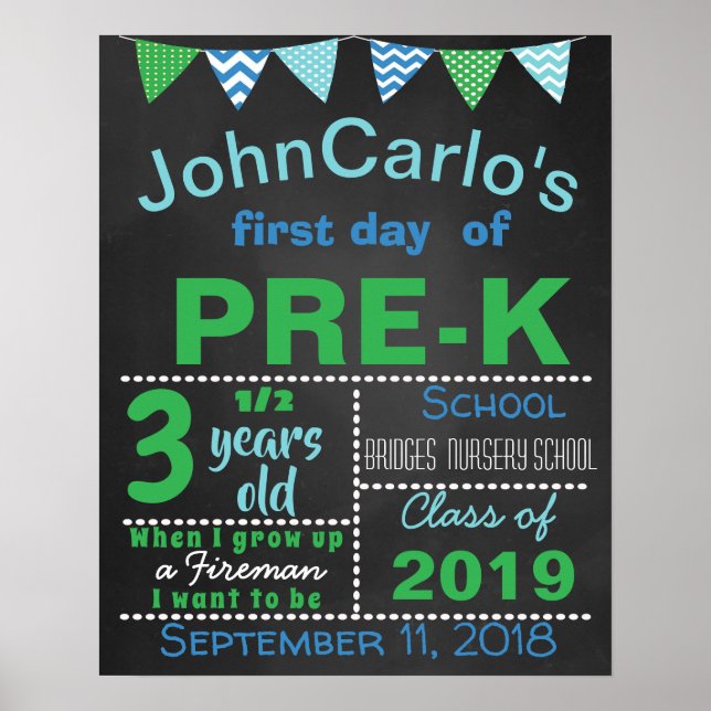 Poster Premier dernier jour de la signalisation du tablea (Devant)