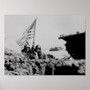 Poster Premier drapeau sur la Guam