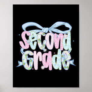 Poster Premier jour de la deuxième année Bundle floral po